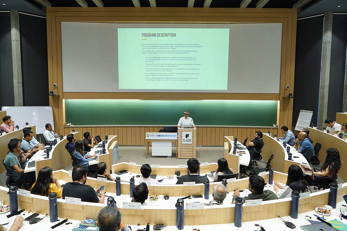 FLAME INVESTMENT LAB - BEHAVIOURAL ECONOMICS WITH SANJAY BAKSHI